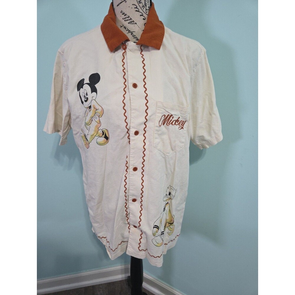Mickey & Friends | Aero Mickey Mouse Bowling Shirt large